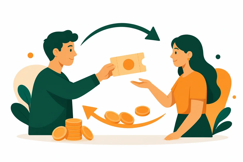 Ilustração do funcionamento do programa de indicação da BingX