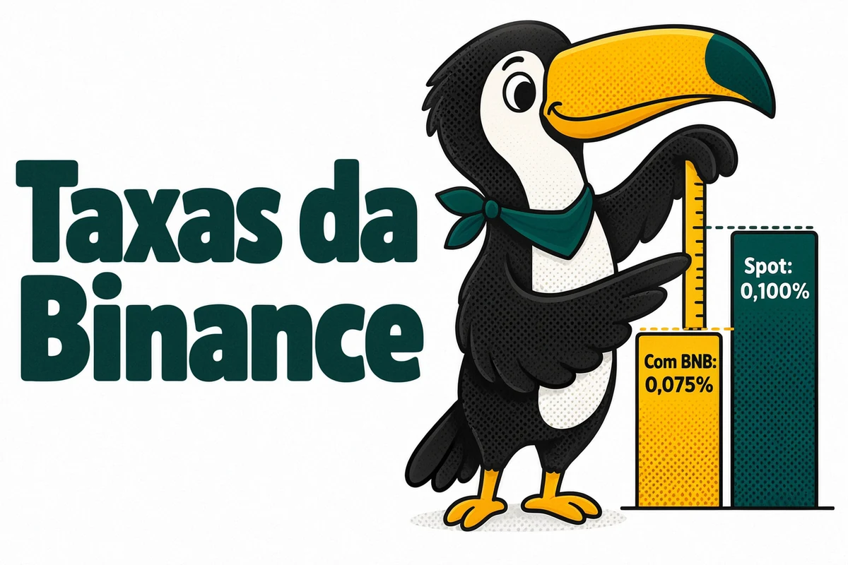 Tuca compara a taxa spot da Binance de 0,100% com 0,075% pagando em BNB